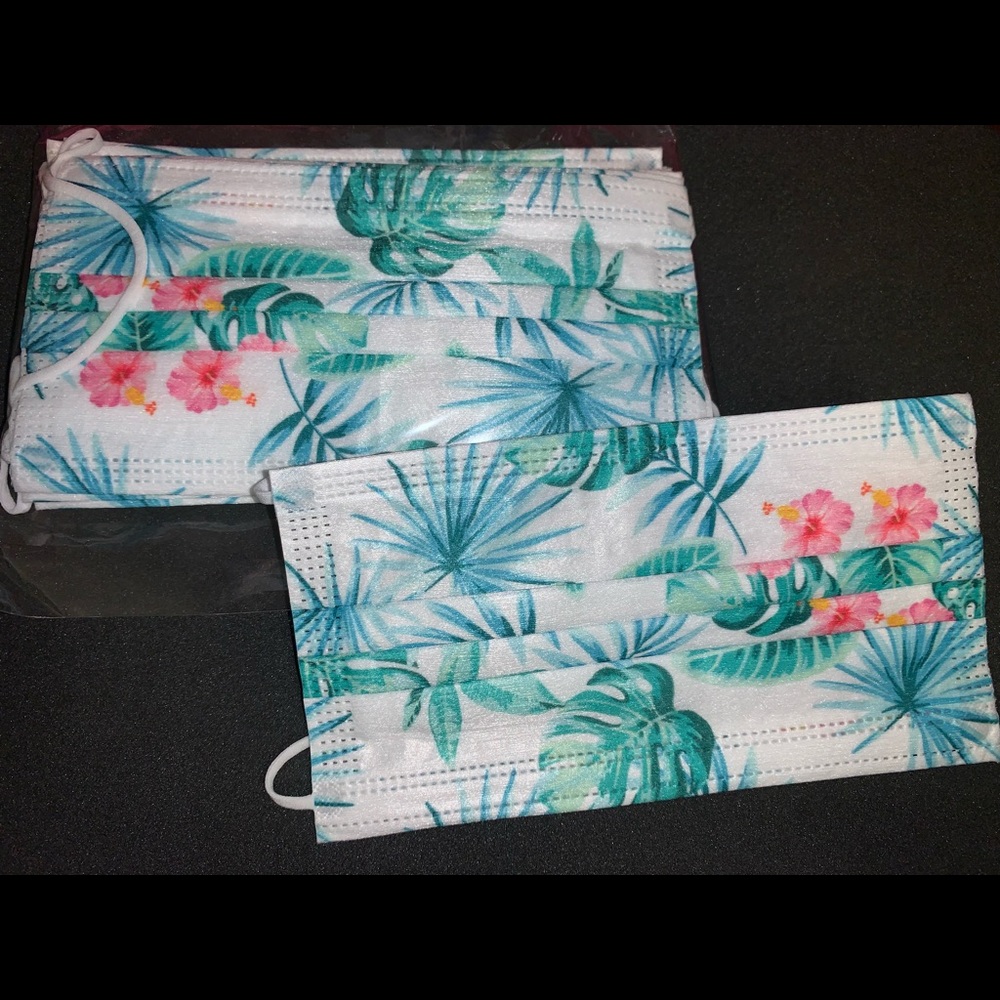 Adult Sized Hibiscus, Monstera and Palm Design
